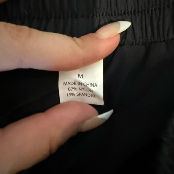 Black Athletic flowy Shorts for Women - Picture 3 of 3